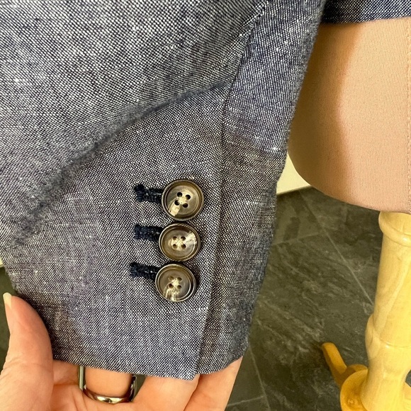 Gap Linen Cotton Blend Preppy Blazer - Picture 6 of 10